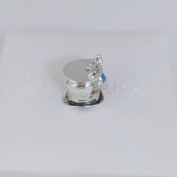 Pandora Alice in Wonderland & The Mad Hatter's Tea Party Charm Pendant with box - Picture 6 of 10